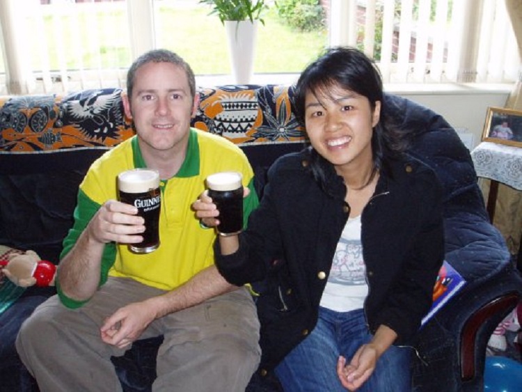 Northern Irishman Malachy Scullion met his wife while teaching English in China.