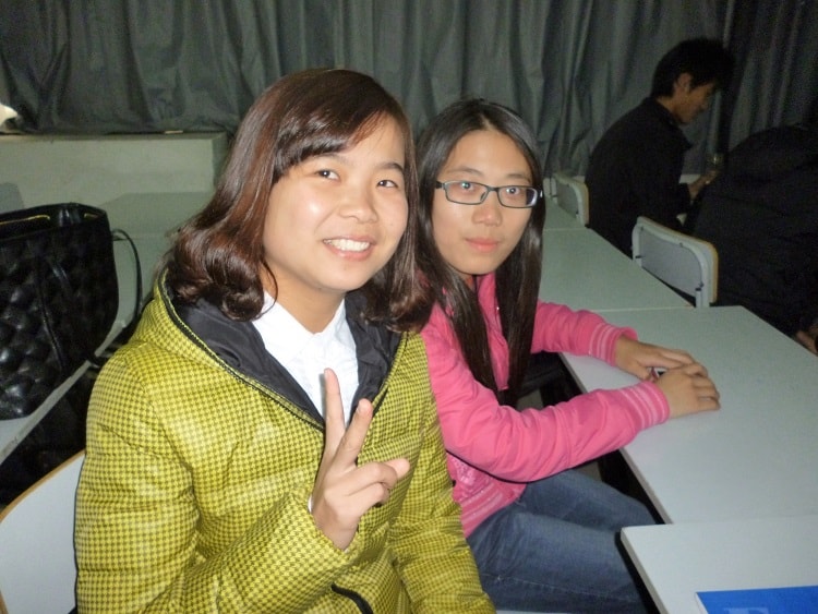 Teaching university students in China