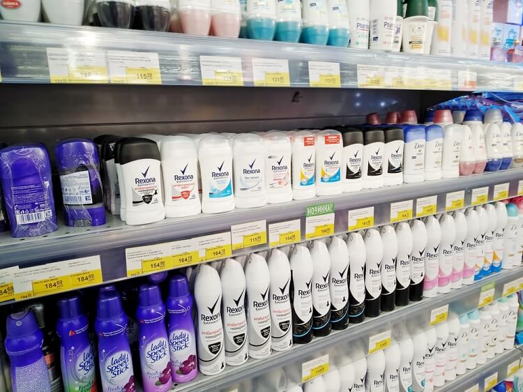 Deodorant is not commonly used in China