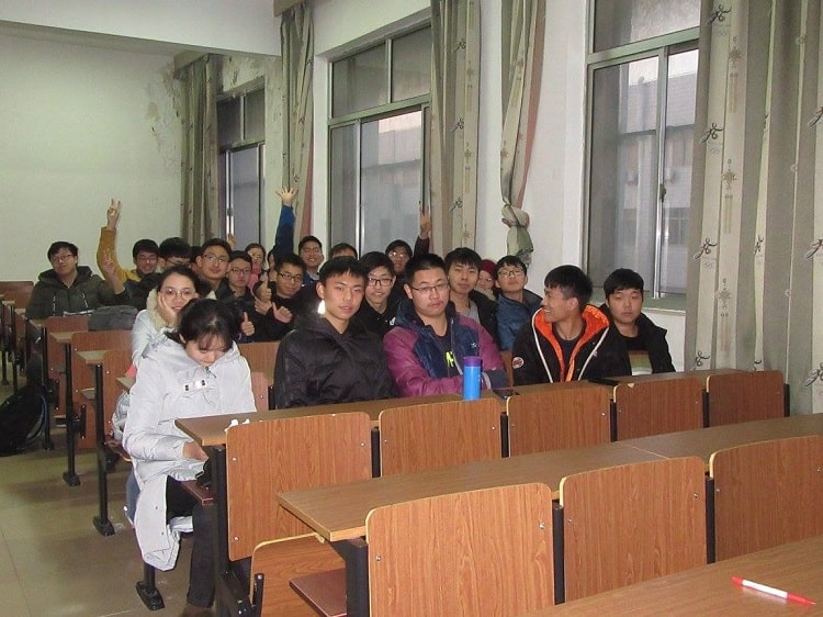 Big class size at Chinese university